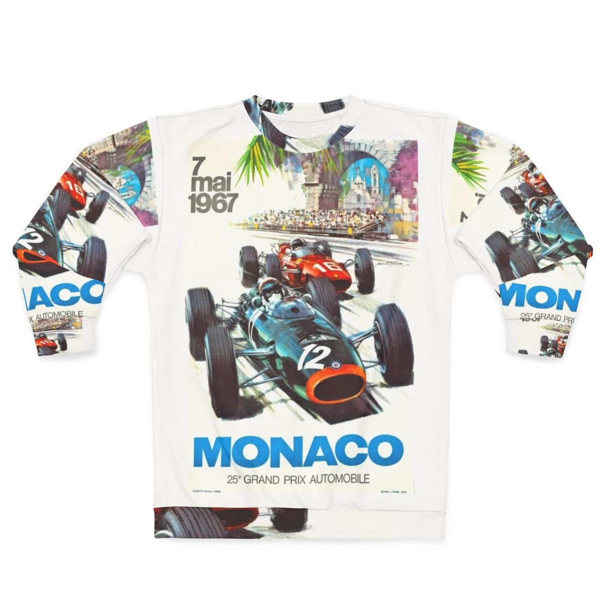 1967 Monaco Grand Prix Vintage Formula 1 Racing Sweatshirt