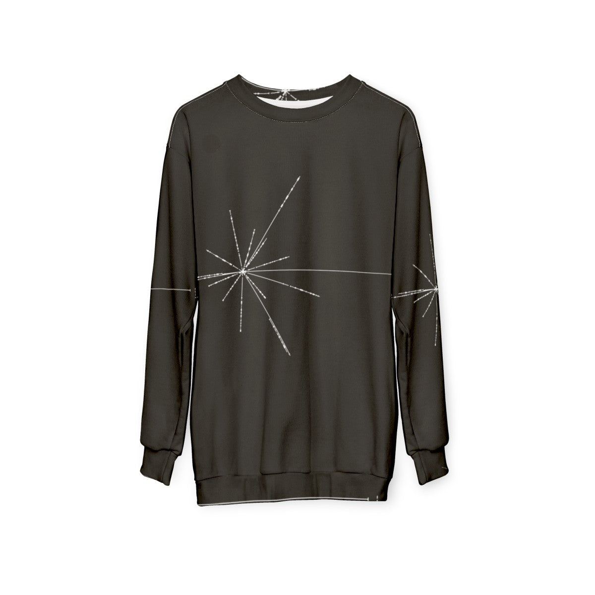 Pioneer Plaque Pulsar Map Sweatshirt - Cosmic Exploration Apparel - hanging