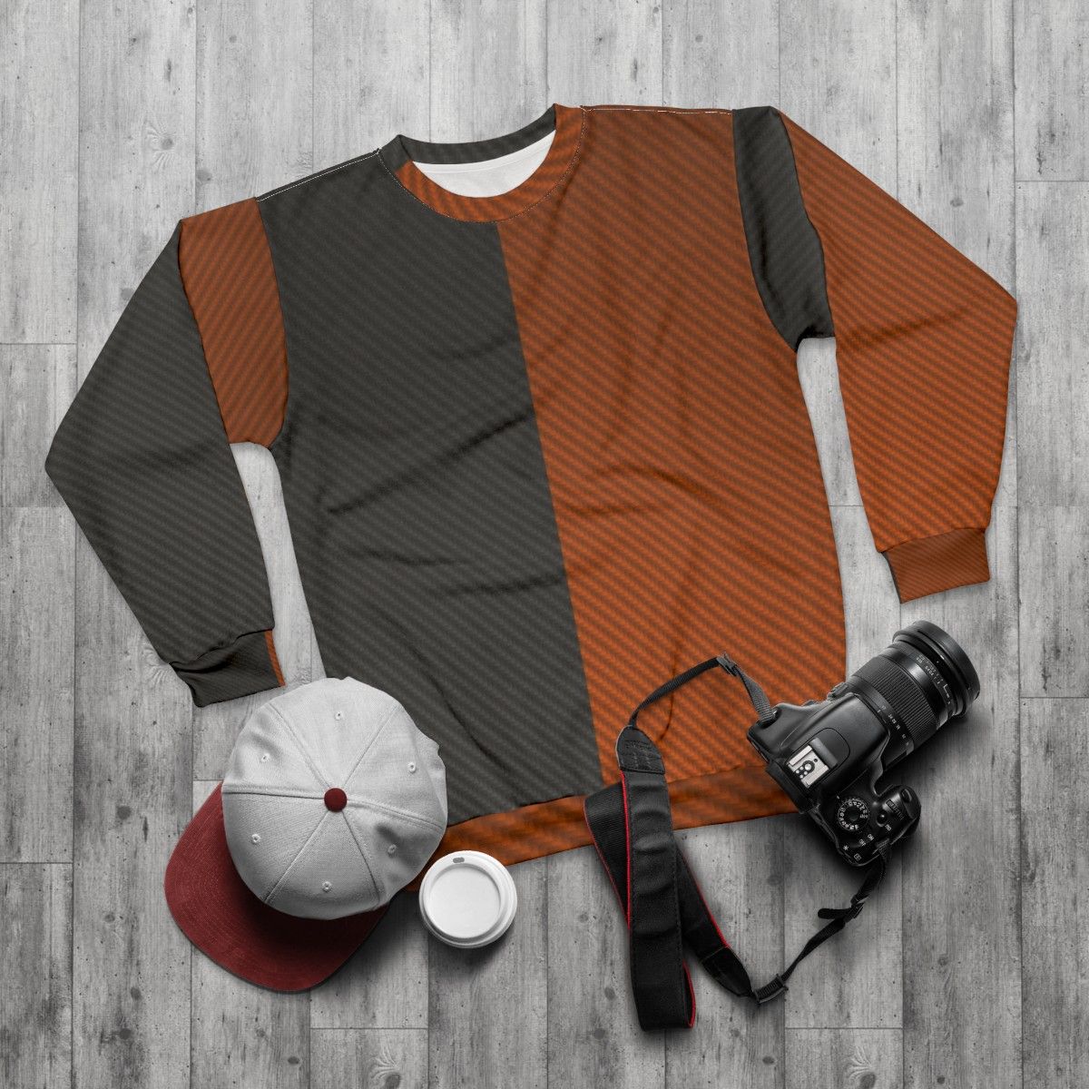 Deathstroke Textured Sweatshirt - flat lay