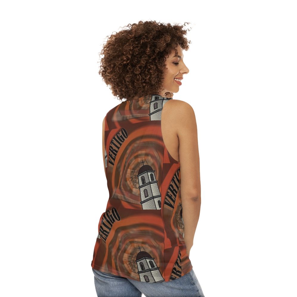 Alfred Hitchcock's Vertigo Unisex Movie Tank Top - women back