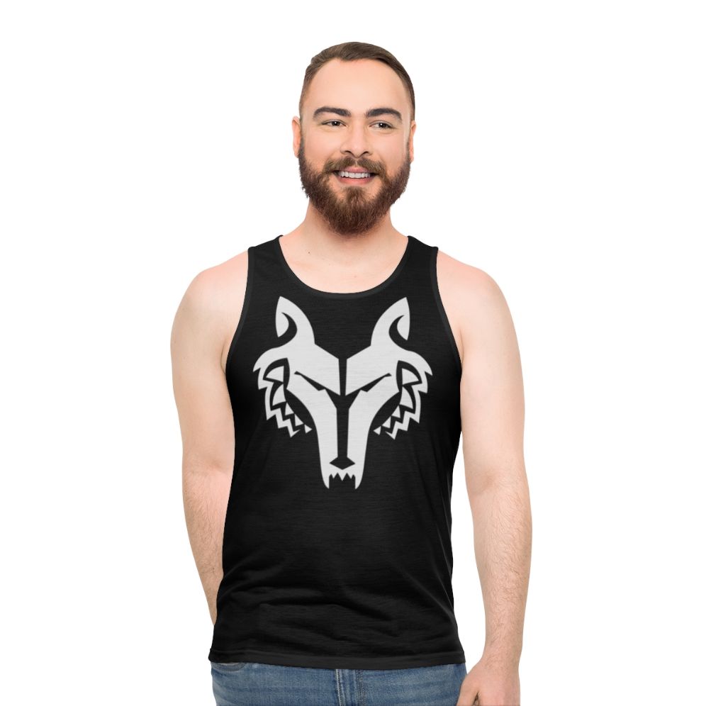 Unisex tank top featuring a wolf pack design for Warhammer 40k fans - men