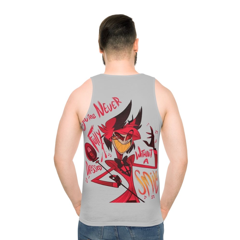 Hazbin Hotel Alastor Unisex Tank Top - men back