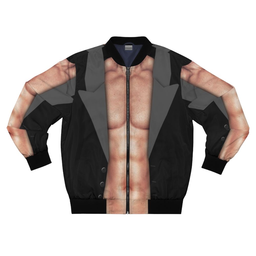 Sexy muscle bomber jacket with six pack design