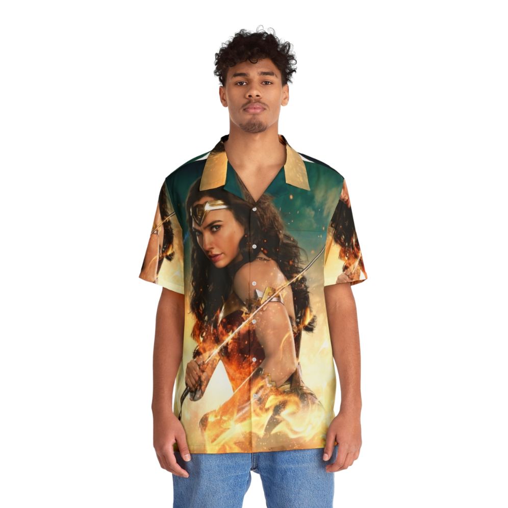 Amazon warrior superhero wearing Hawaiian shirt - Lifestyle