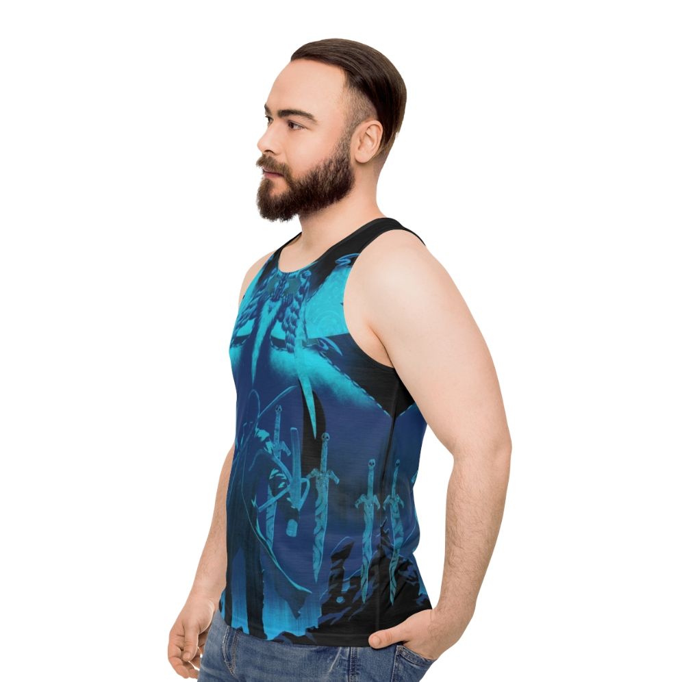 Blue King Unisex Gaming Tank Top - men side