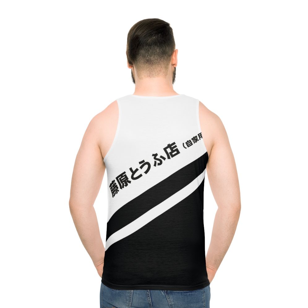 Initial D Ae86 Tofu Decal Unisex Tank Top - men back