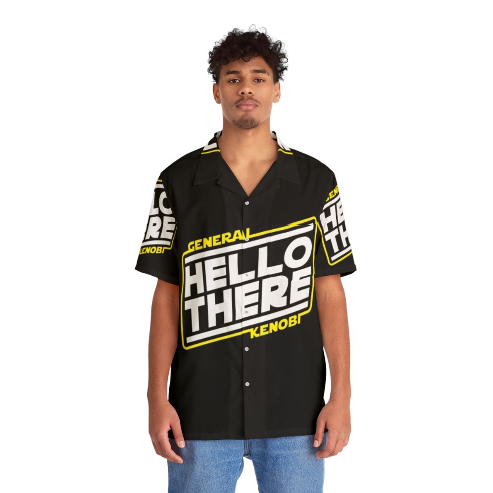 "Hello There" Hawaiian Shirt featuring Obi-Wan Kenobi from Star Wars - People Front