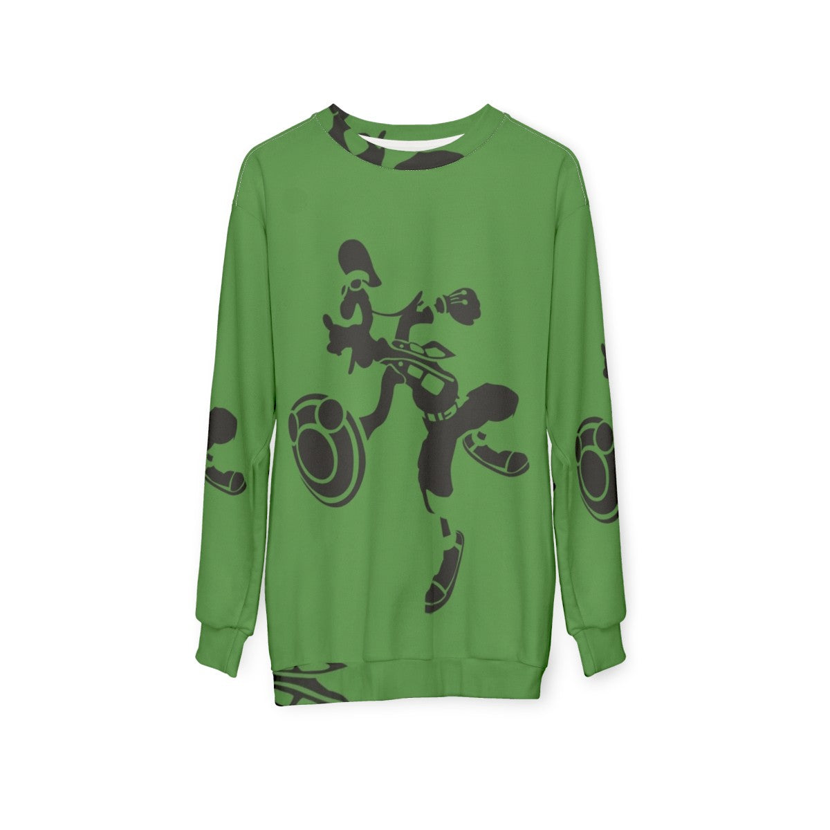 Goofy Sweatshirt with Minimalist Design - hanging