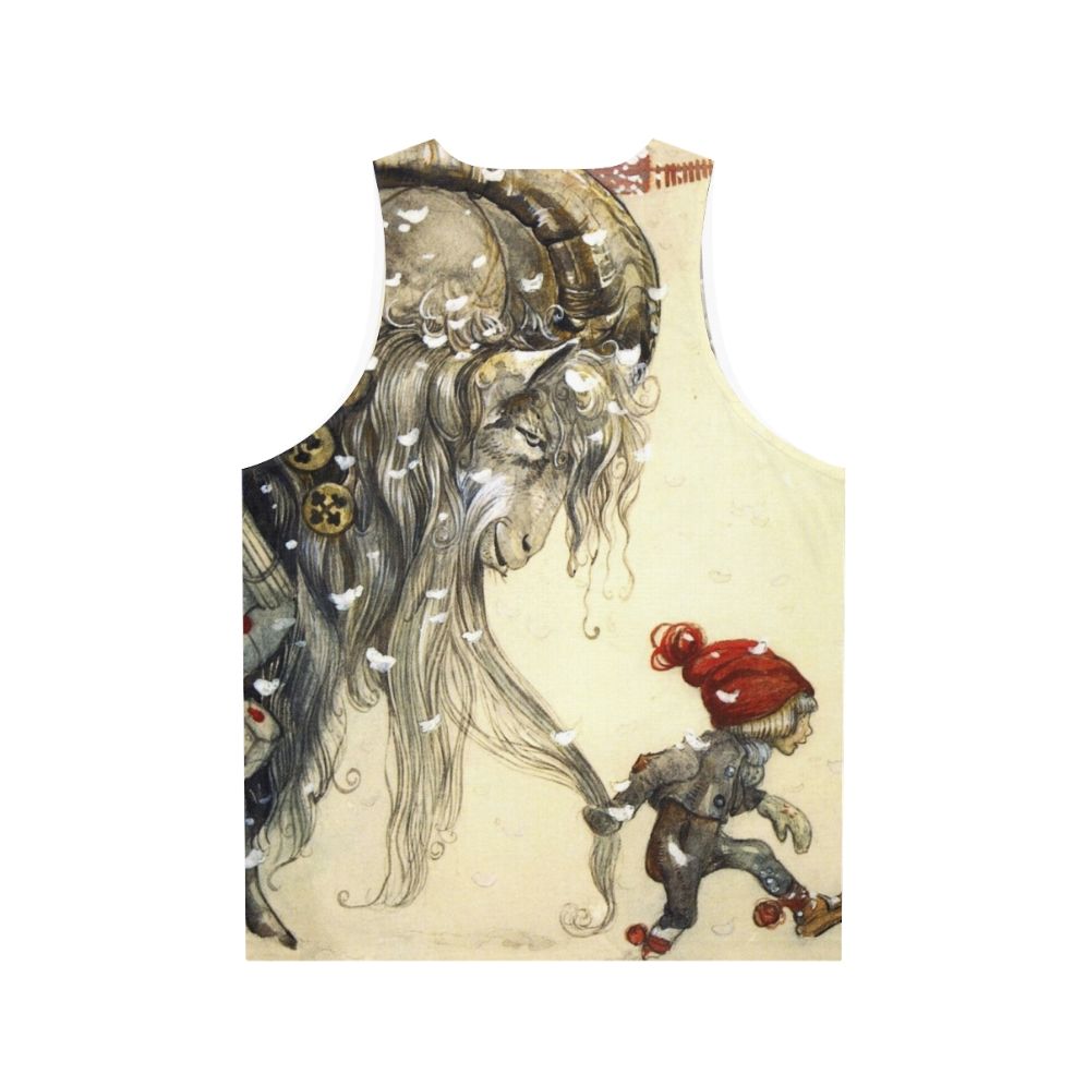 Yule Goat John Bauer Christmas Tank Top - Back