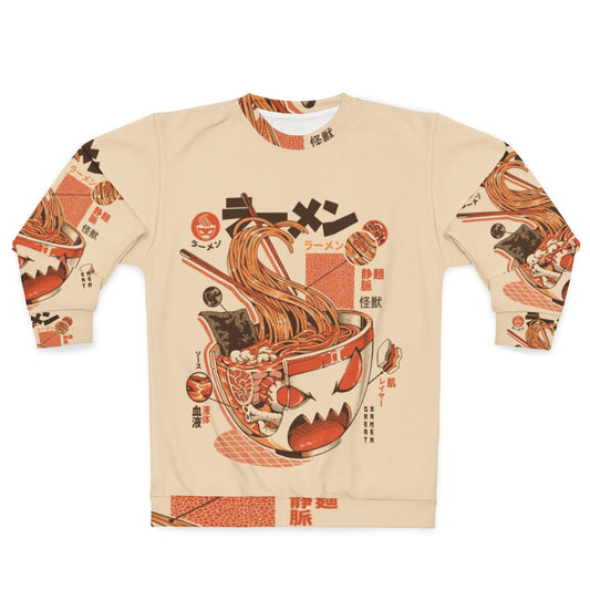 X-Ray Ramen Sweatshirt Anime Japanese Kaiju Noodle Design