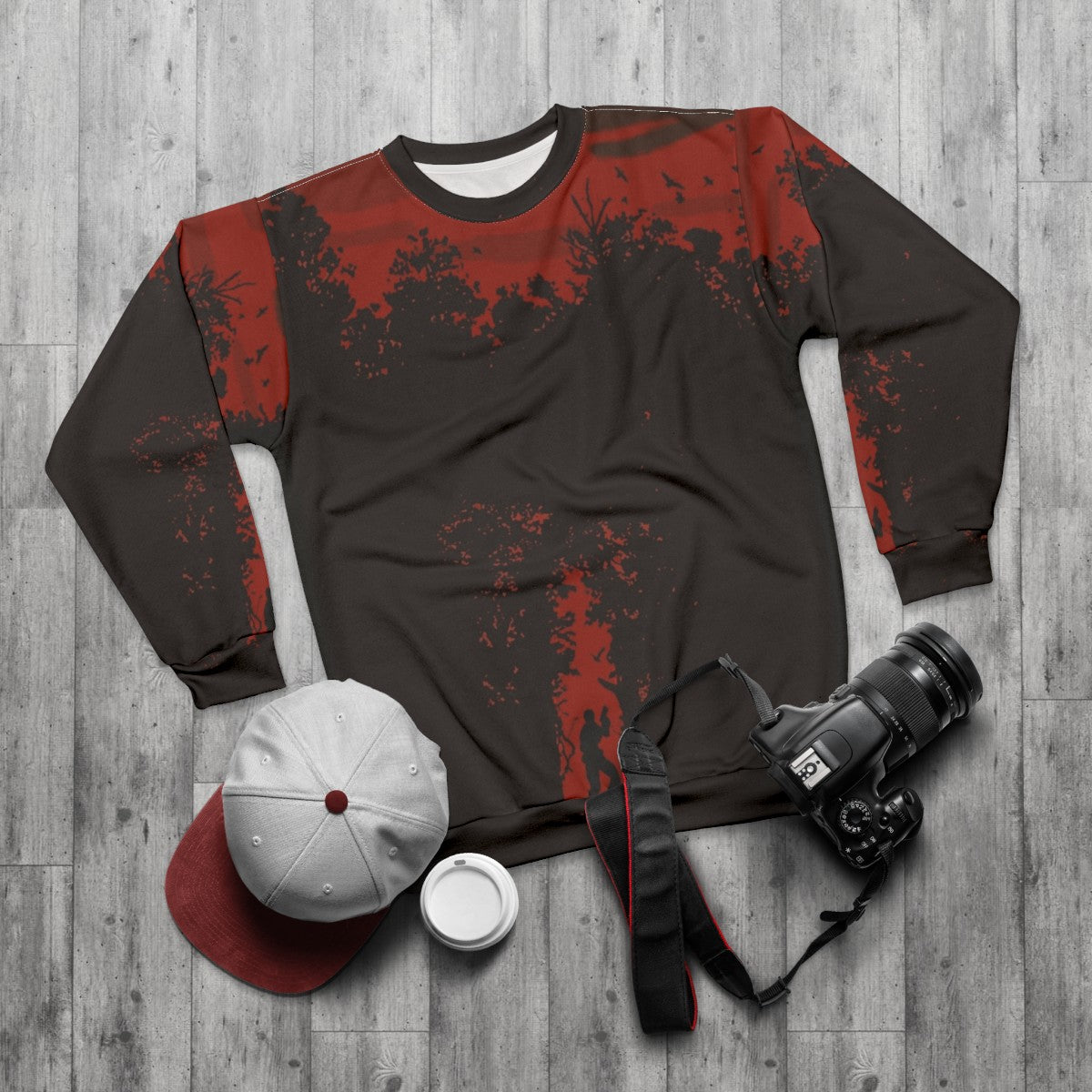 Resident Evil 4 Leon Kennedy Sweatshirt - flat lay