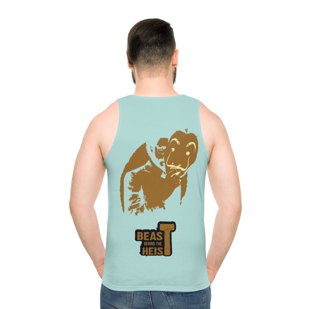 Money Heist Inspired Unisex Tank Top - men back