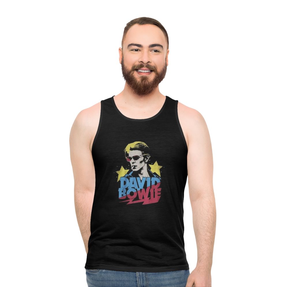 David Bowie Glam Rock Unisex Tank Top - men