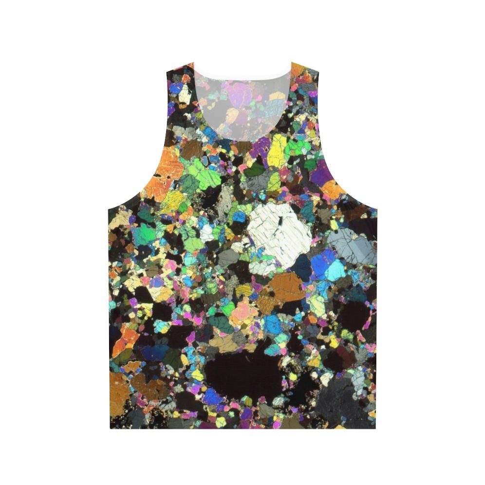 Peridotite thin section unisex tank top