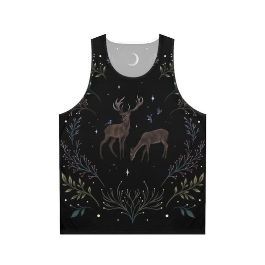 Deers in the Moonlight Unisex Tank Top