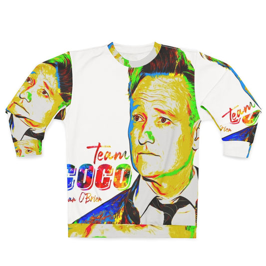 Conan O'Brien Team Coco Watercolor Portrait Sweatshirt