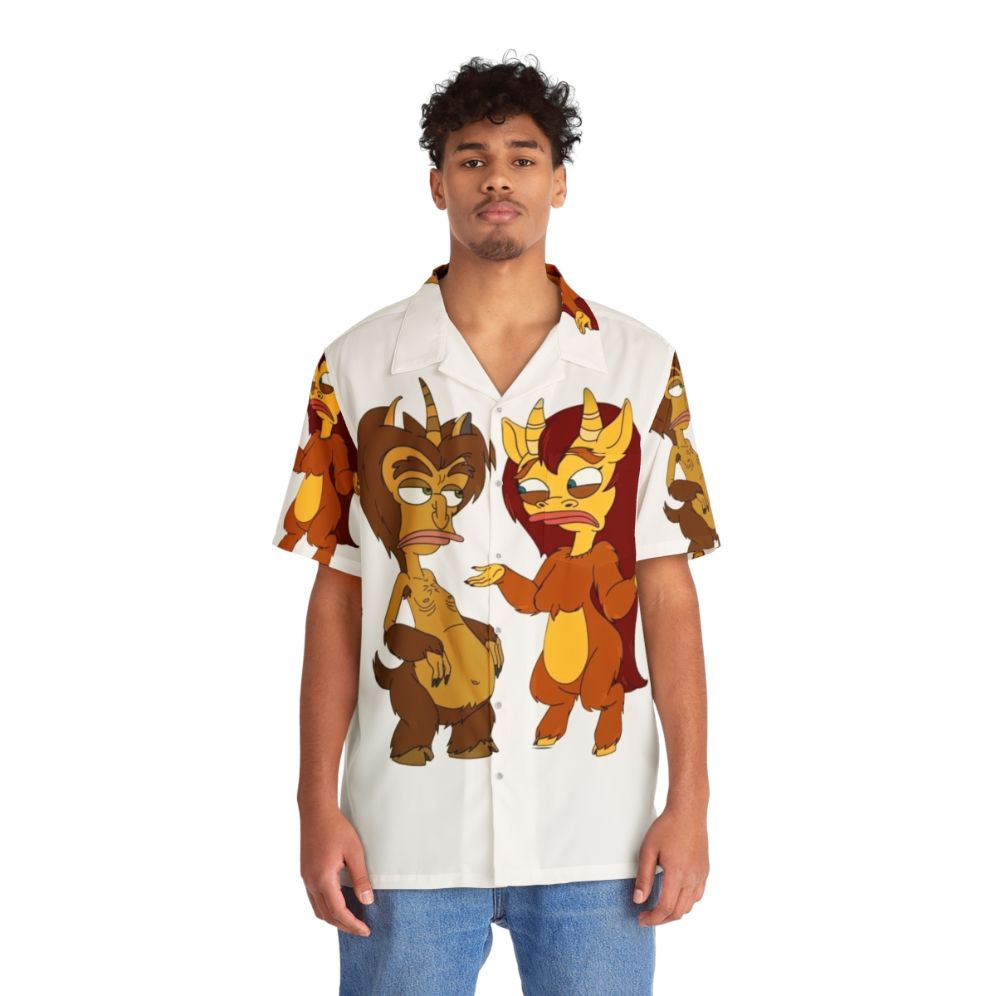 Big Mouth Netflix Fan Art Hawaiian Shirt - People Front