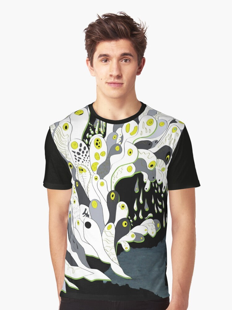 Melt Banana "Fetch" Graphic T-Shirt featuring a Japanese noise band design - Men