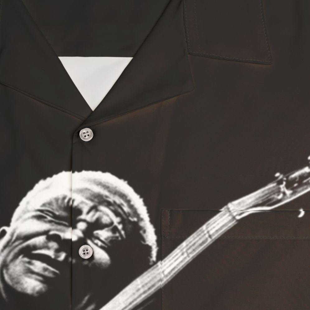 BB King Hawaiian Shirt for Blues Music Fans - Detail