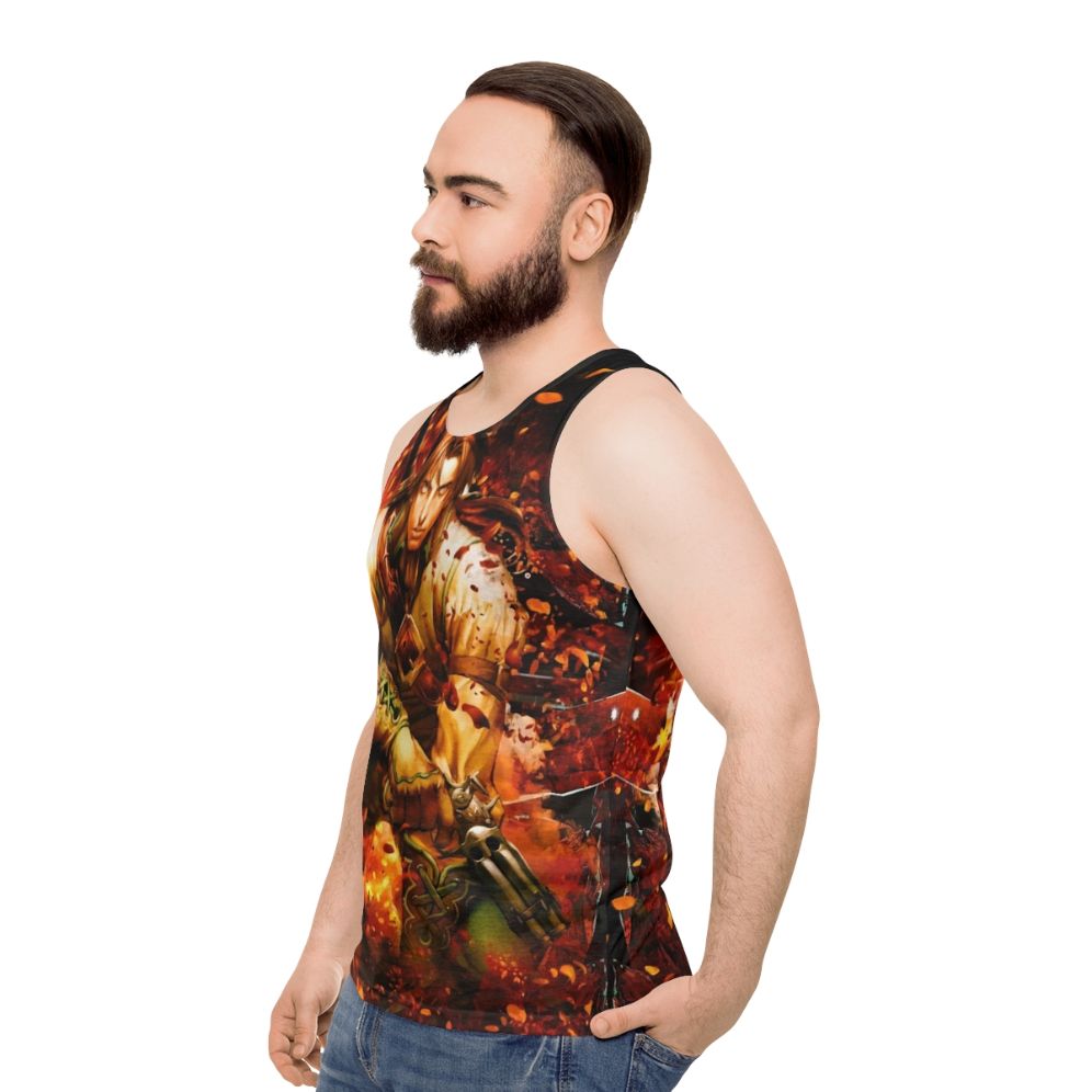 Fable 2 gaming vintage fantasy unisex tank top - men side