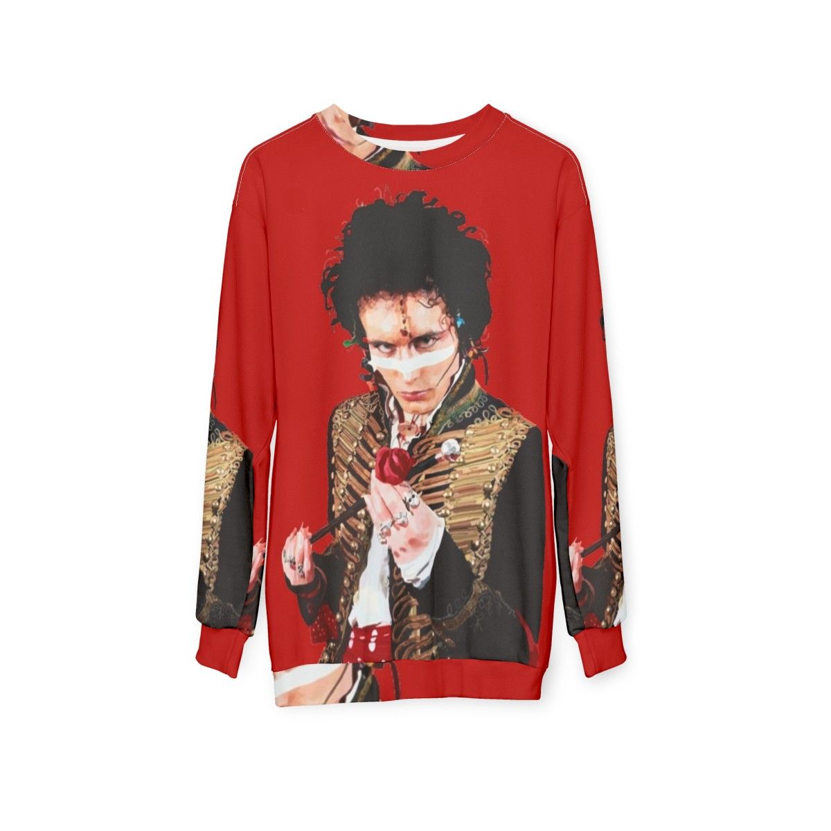 Adam Ant Inspired 80s Punk Rock Sweatshirt - hanging