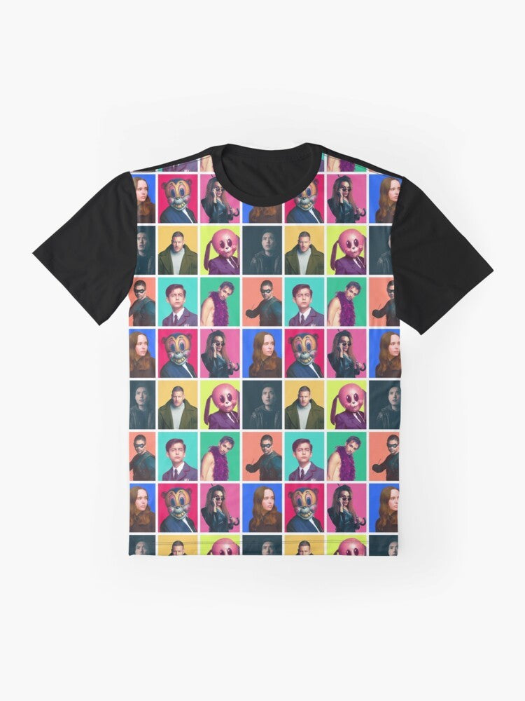 The Umbrella Academy character collage graphic t-shirt - Flat lay