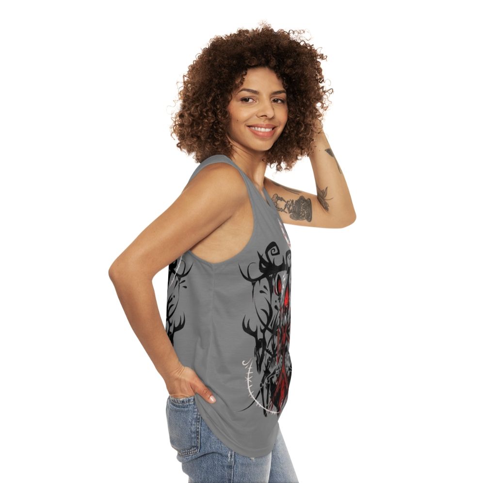 Hazbin Hotel Alastor Unisex Tank Top - women side