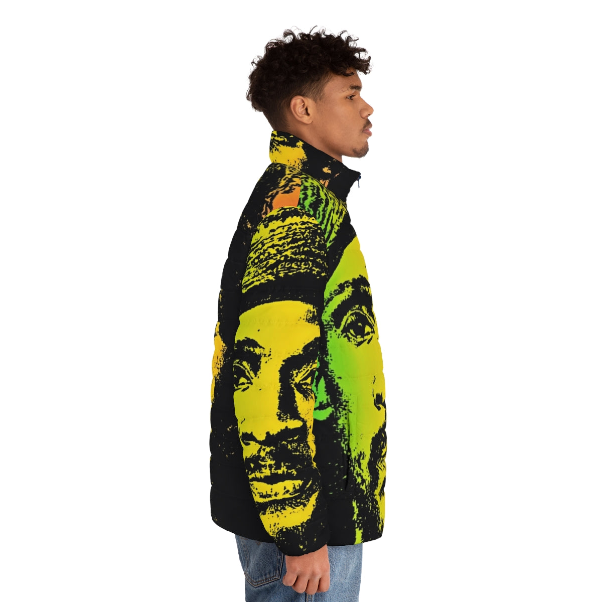 Vaughn Benjamin Akae Beka Flag Puffer Jacket - men side right