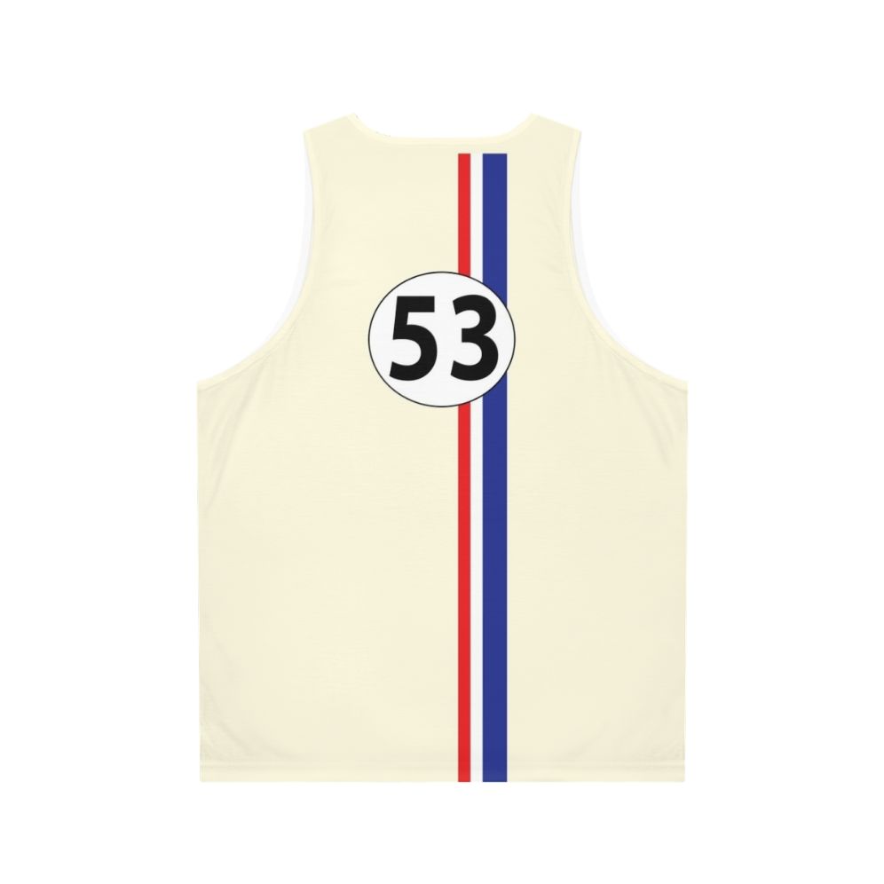 Vintage Herbie #53 racing car tank top - Back