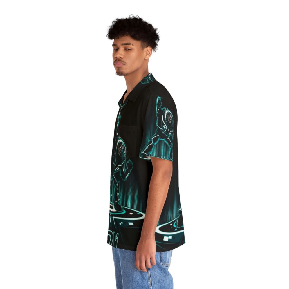 Retro Buzz Tron 80s Style Hawaiian Shirt - People Left