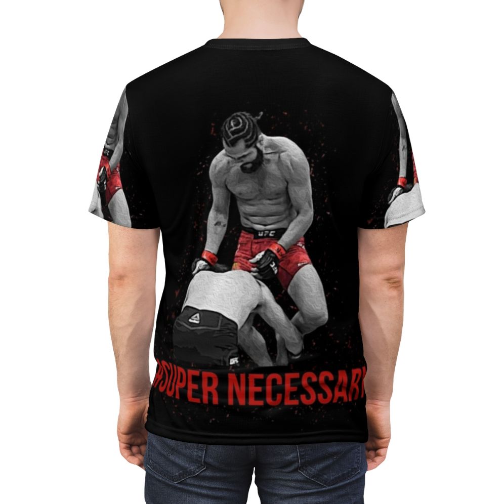 Jorge Masvidal inspired Super Necessary MMA t-shirt design - men back