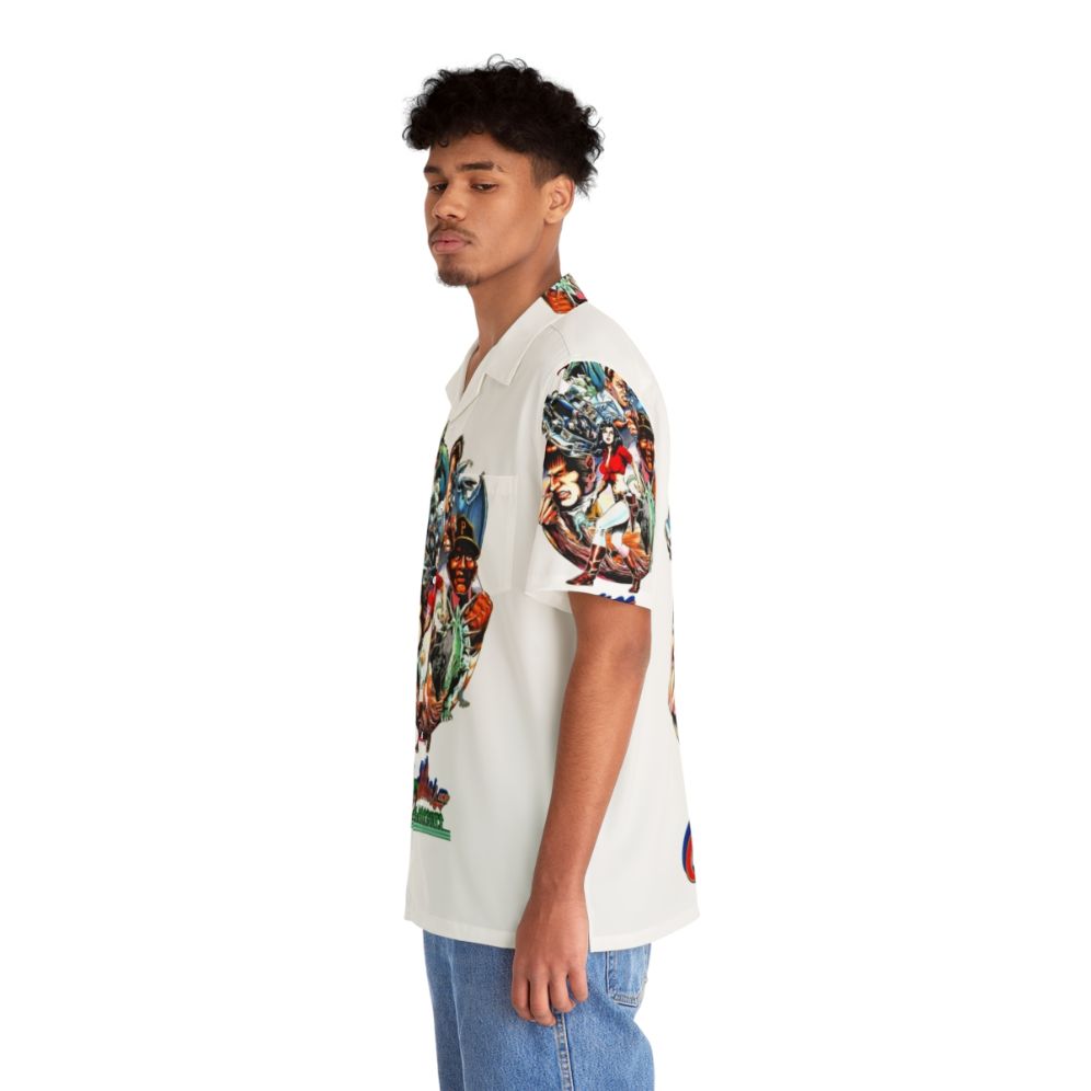 Cadillacs And Dinosaurs Inspired Hawaiian Shirt - People Left