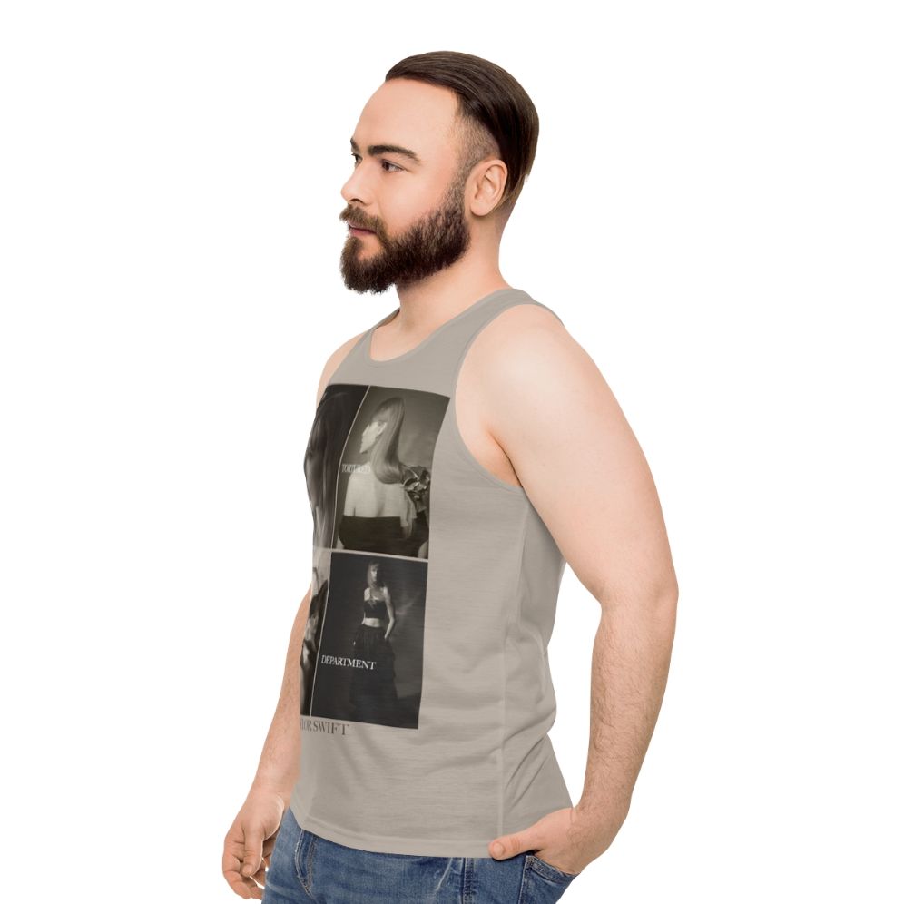 The Tortured Poets Department Collage Unisex Tank Top - men side