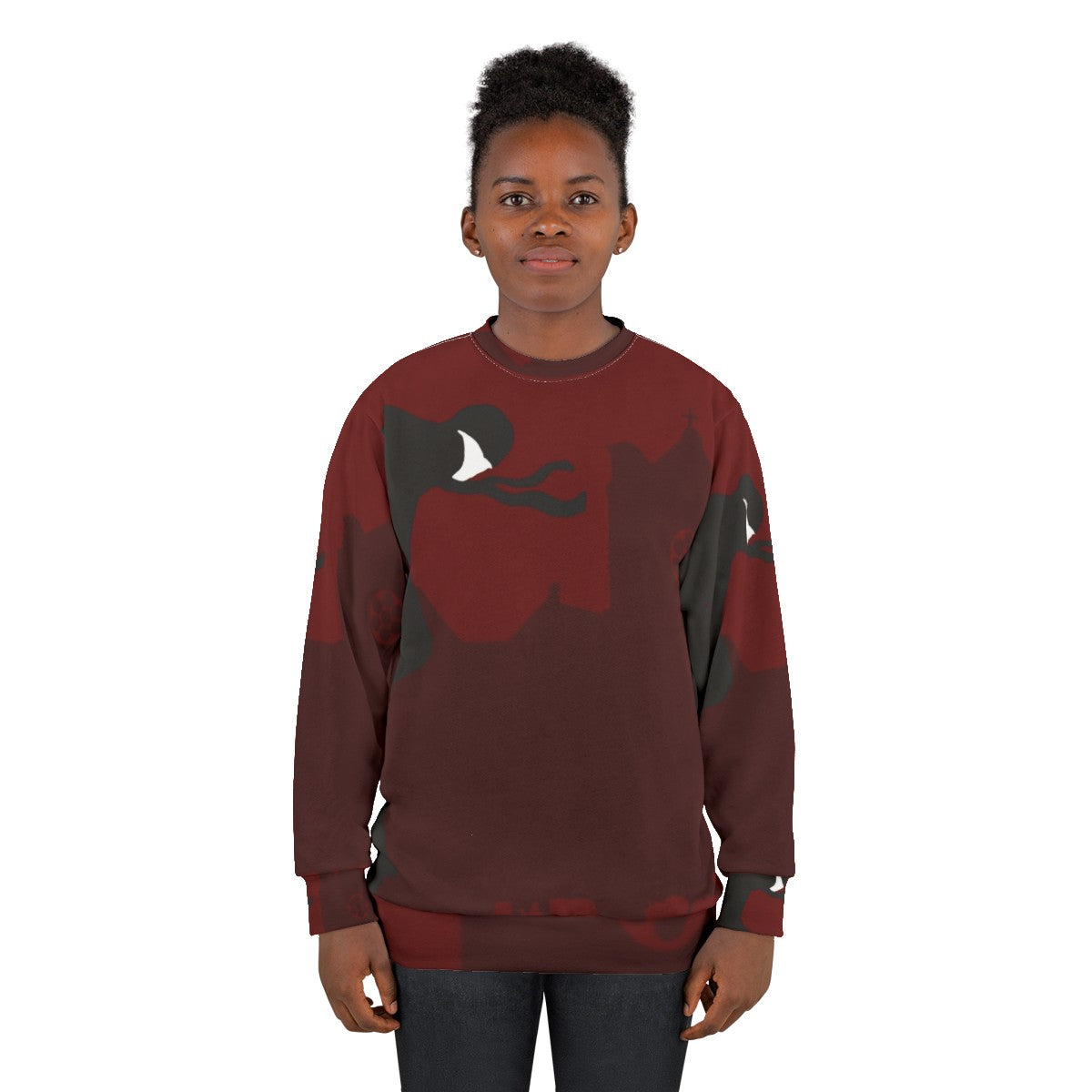 Daredevil superhero sweatshirt with minimalist design - women