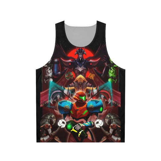 Metroid Dread Unisex Tank Top featuring Samus Aran