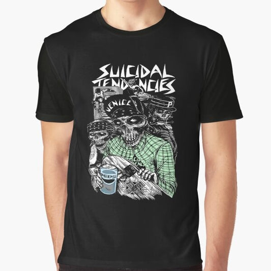 Punk rock graphic t-shirt featuring the Suicidal Tendencies band logo