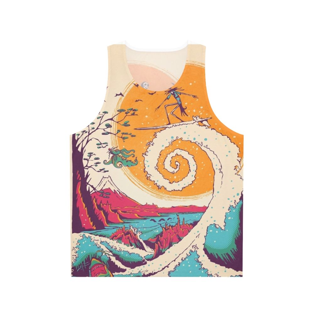 Surf Before Christmas Unisex Tank Top with Tim Burton's Nightmare Before Christmas Design