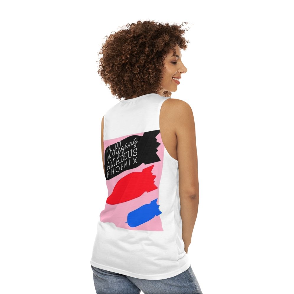 Wolfgang Amadeus Phoenix Unisex Music Band Tank Top - women back