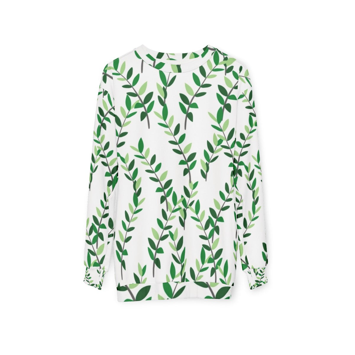 Zz plant leaves foliage botanical sweatshirt - hanging