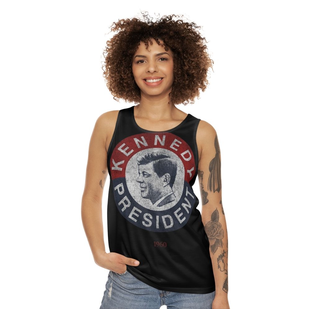 Vintage Kennedy For President Retro Tank Top - women