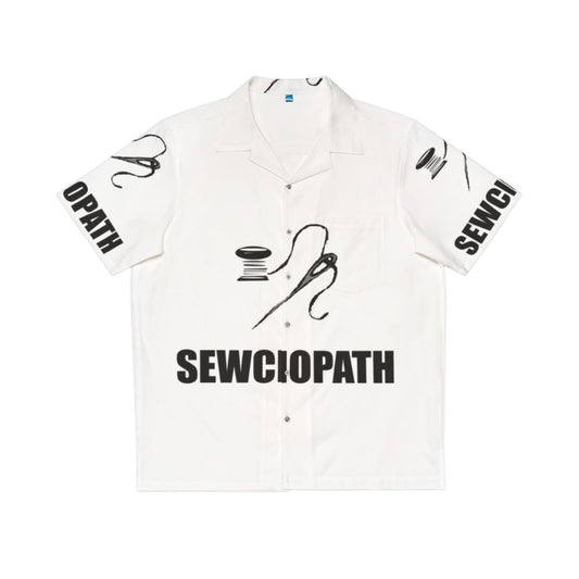 Sewciopath Hawaiian Shirt with sewing-inspired design