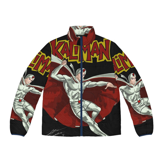 Kaliman Retro Puffer Jacket - Vintage Superhero Inspired Outerwear