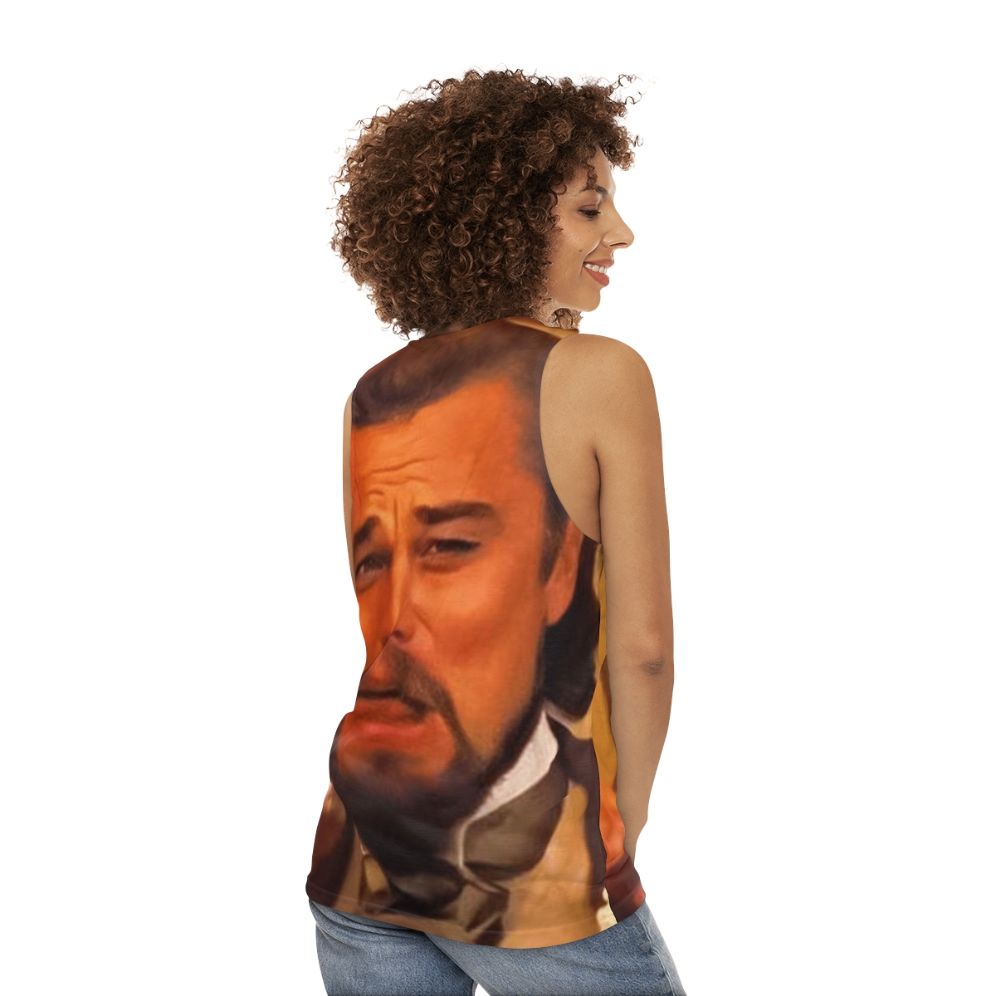 Funny Leonardo DiCaprio Meme Unisex Tank Top - women back