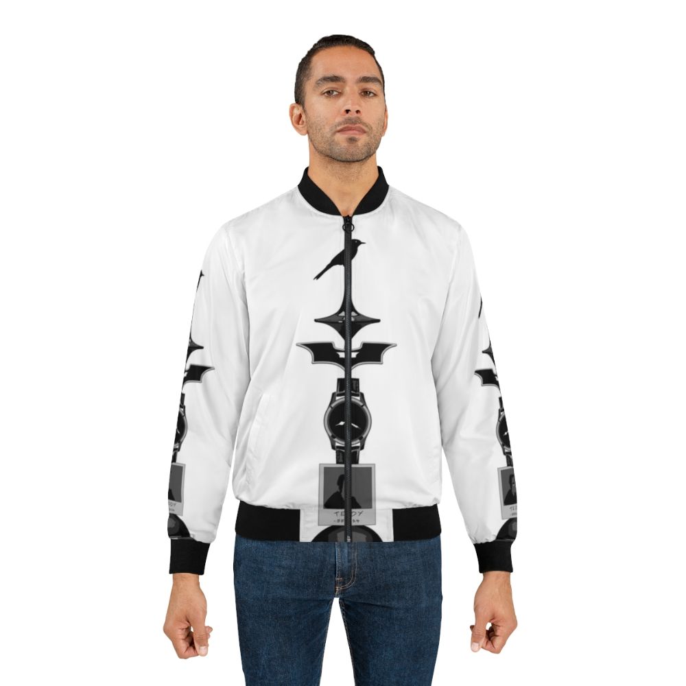 Christopher Nolan Bomber Jacket with Sketches of the Director's Filmography - Lifestyle