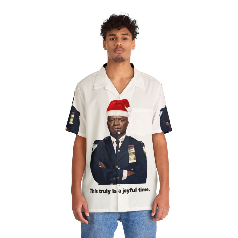 Captain Holt wearing a festive Hawaiian shirt from the Brooklyn Nine Nine TV show - People Front