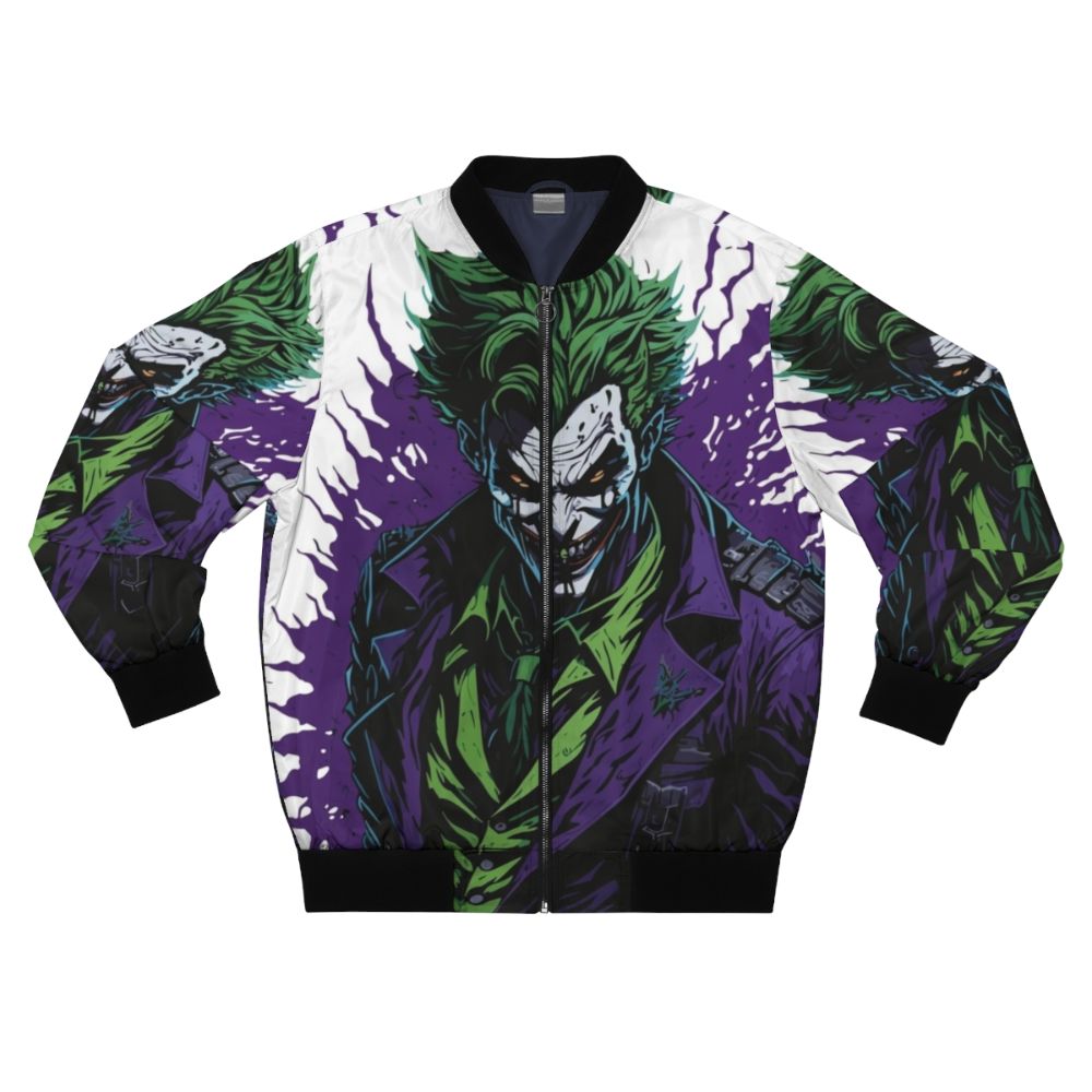 Joker bomber jacket featuring the iconic villain from Batman DC Comics