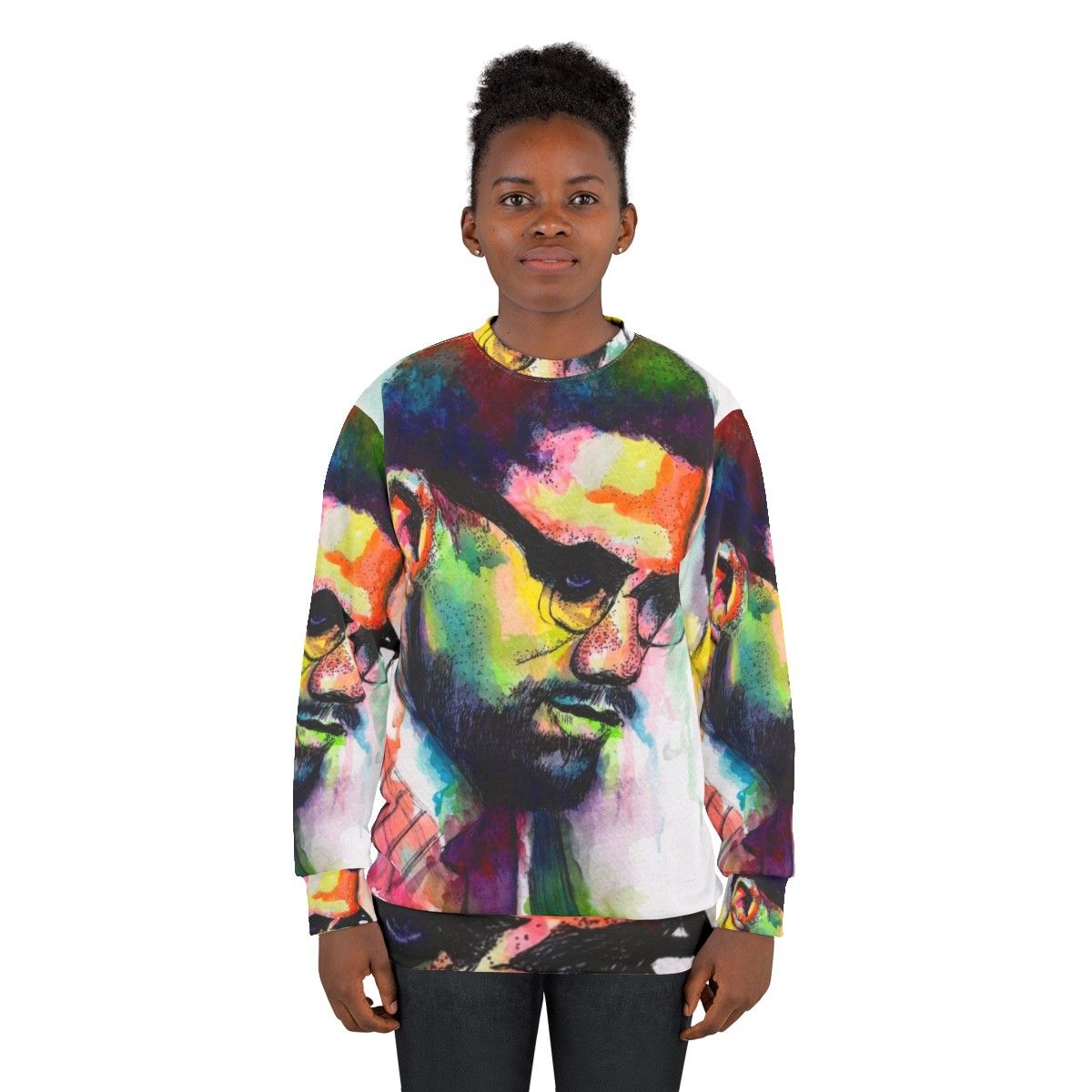 Malcolm X Civil Rights Activist Sweatshirt - women