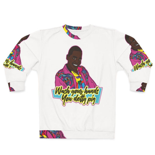 Detty Pig Sweatshirt featuring the character Eric Effiong from the Netflix TV series Sex Education