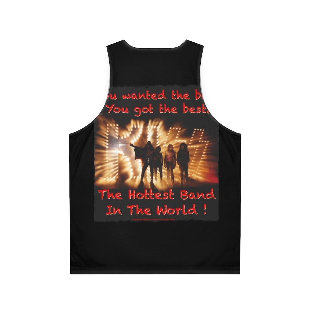 Vintage Kiss Band Unisex Rock Music Tank Top - Back