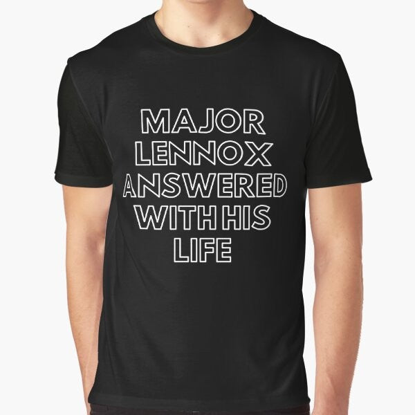 Sharpe's Major Lennox Life Graphic T-Shirt featuring Richard Sharpe character played by Sean Bean